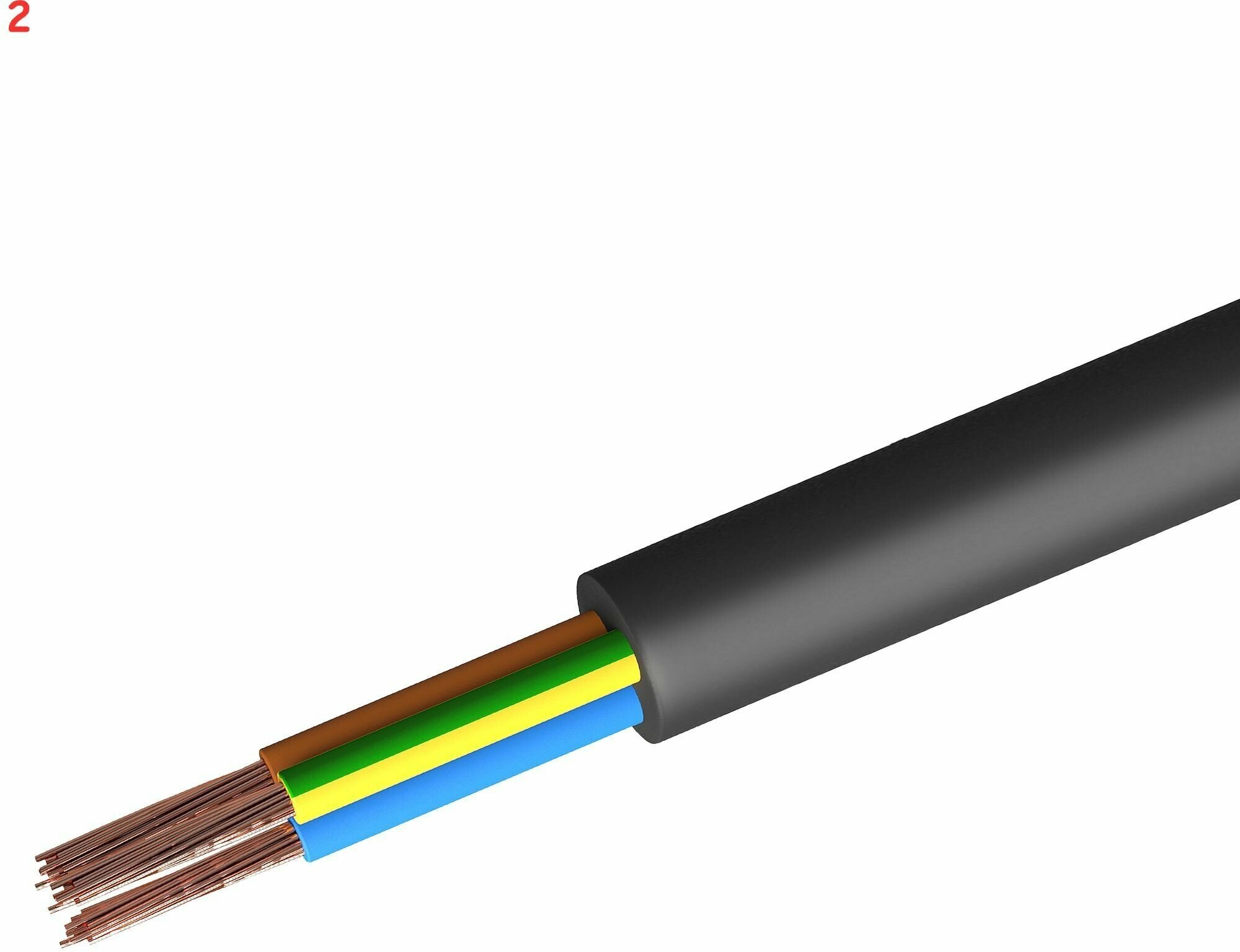 Кабель Партнер-Электро КГ 3x1.5 на отрез ГОСТ (2 шт.) - фотография № 1