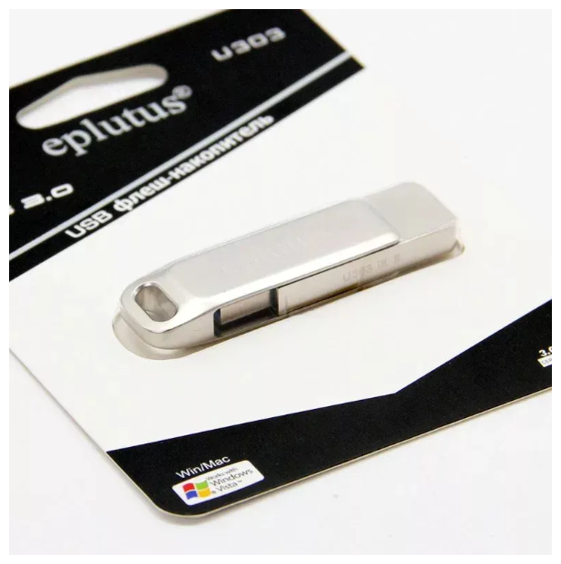 USB Флеш-накопитель Eplutus U303 16 ГБ серебристый