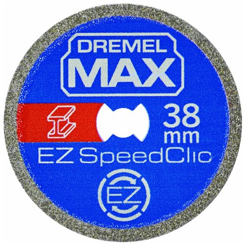 dremel диск отрезной по металлу 38 мм ez speedclic s456dm dremel мах 2615s456dm Dremel Диск отрезной по металлу 38 мм EZ SpeedClic (S456DM) Dremel МАХ, 2615S456DM