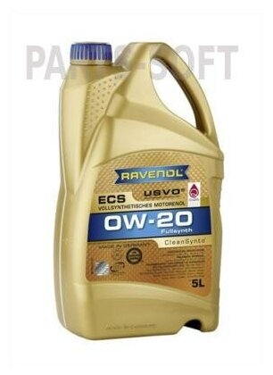 Масло Моторное Ecs Ecosynth Sae 0W-20 (5 Л) 4+1 Ravenol арт. 4014835851566