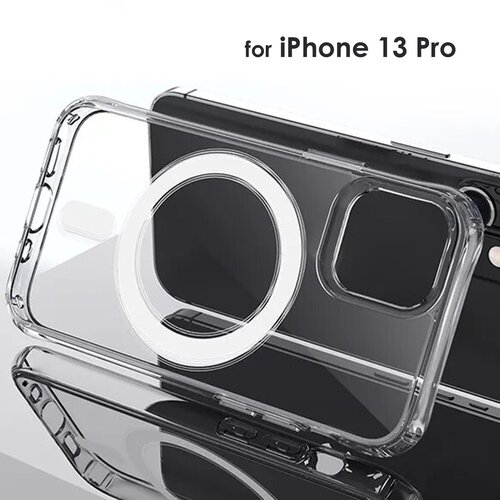 Прозрачный чехол MagSafe для IPhone 13 Pro / Магнитный чехол на айфон 13 Pro