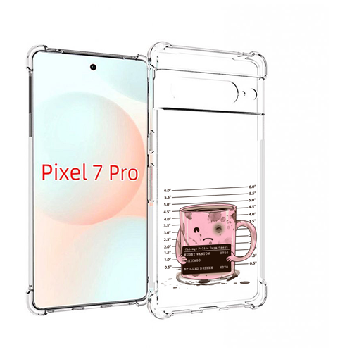 Чехол MyPads кружка для Google Pixel 7 Pro задняя-панель-накладка-бампер
