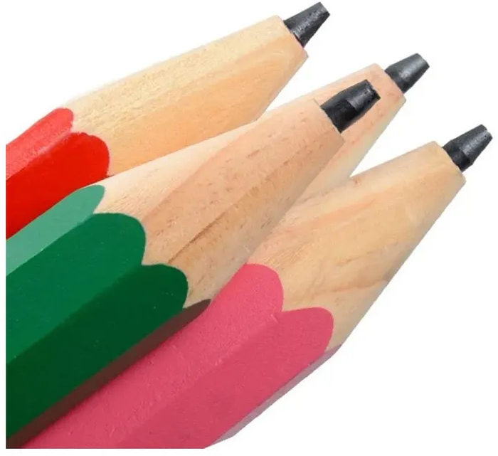 Чернографитный гигантский карандаш "Карамба" с ластиком (оранжевый)