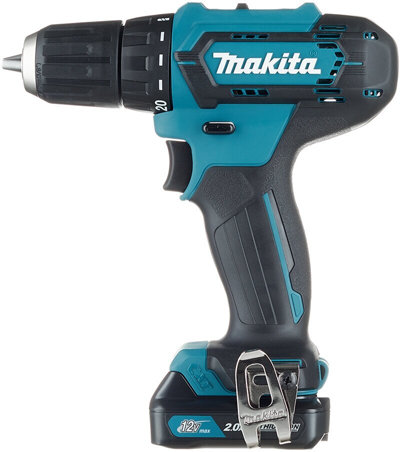 Дрель-шуруповерт аккумуляторная Makita DF333DWAE 12В 2х2Ач Li-Ion