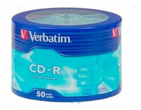 Диск Verbatim CD-R 80 52x Shrink/50 Ink Print