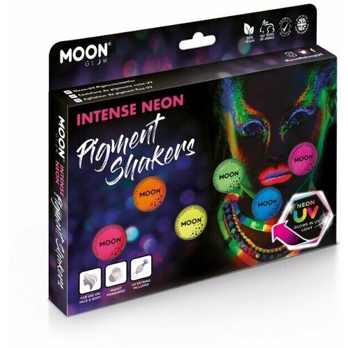 УФ пигменты для макияжа Moon Glow Intense Neon UV Pigment Shakers, Assorte