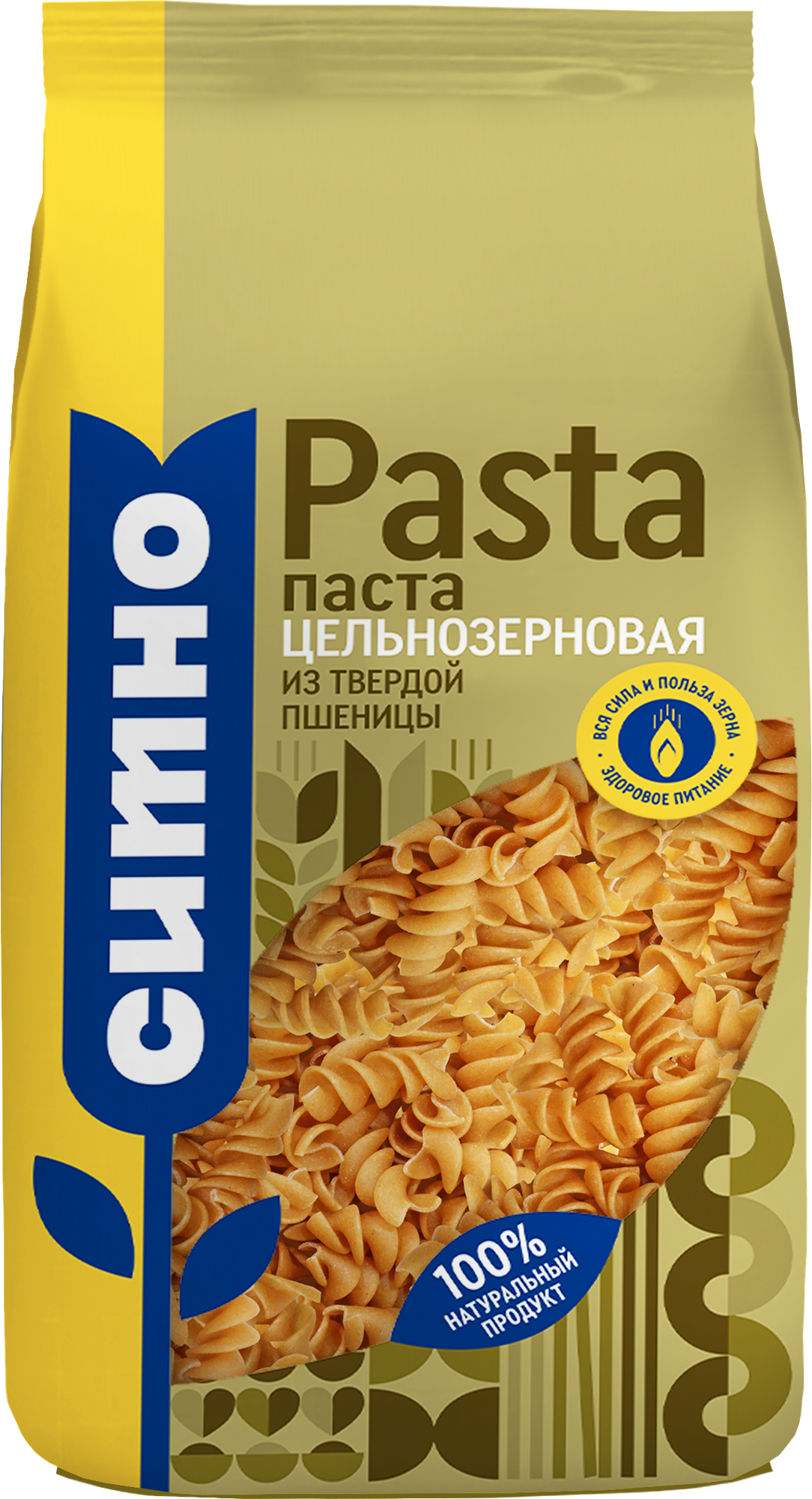 Макаронные изделия цельнозерновые из твёрдой пшеницы Спирали 340гр. - фотография № 2