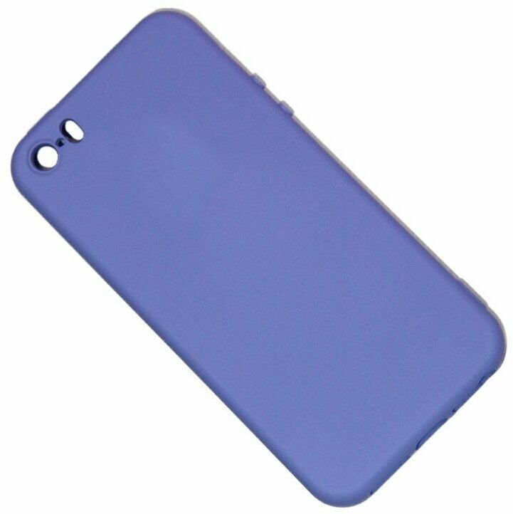 Чехол для iPhone 5, iPhone 5s, iPhone SE силиконовый Soft Touch 2 <фиолетовый> (премиум)