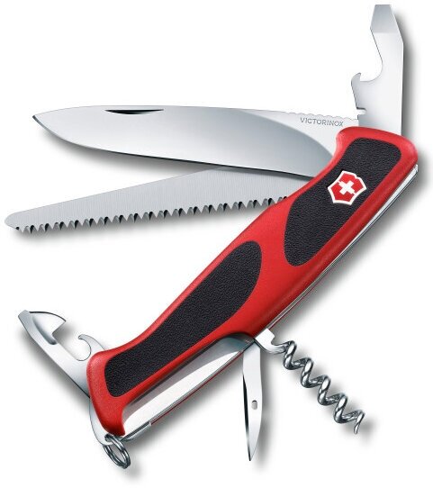 Нож Victorinox RangerGrip 55 красный/черный (0.9563. c)