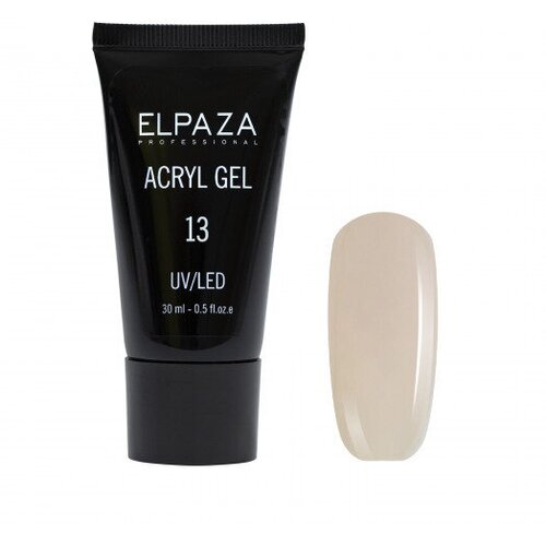 Elpaza Полигель (акригель) №13 для наращивания ногтей, 30 мл