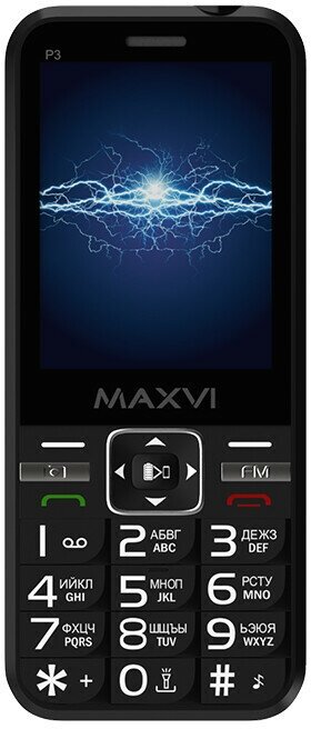 Телефон Maxvi P3 black