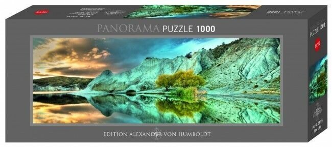 Puzzle-1000. Голубое озеро. Панорама HEYE - фото №4
