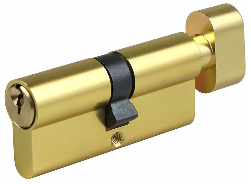 Цилиндр 60 (30х30) мм ключ/вертушка золото