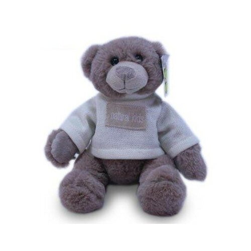 Mягкая игрушка Медведь Семен в белом свитере 23 см