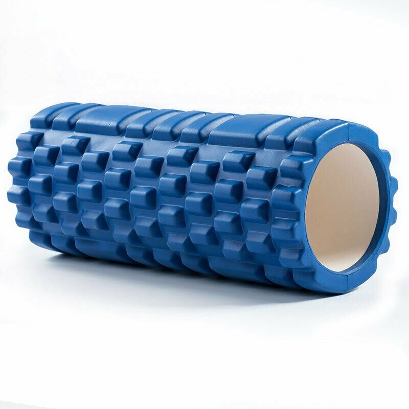 Массажный цилиндр Foam Roller 33см - Синий