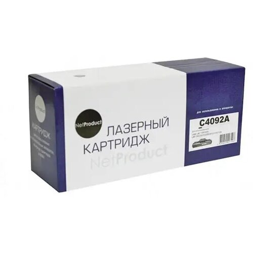 Картридж NetProduct N-C4092A/EP-22, 2500 стр, черный лазерный картридж 7q c4092a ep 22 для hp lj 1100 и canon lbp1120 чёрный 2500 стр универсальный