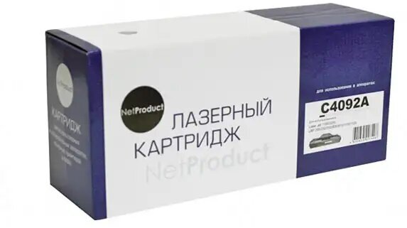 Картридж NetProduct N-C4092A/EP-22, 2500 стр, черный