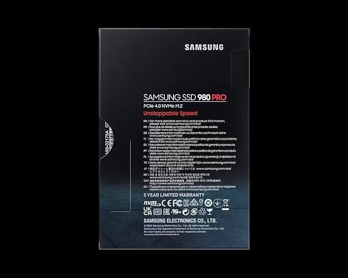 SSD накопитель SAMSUNG 980 PRO 500ГБ, M.2 2280, PCI-E x4, NVMe - фото №10