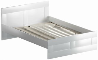 Кровать ГУД ЛАКК Сириус, двуспальная, 140х200 см, белая