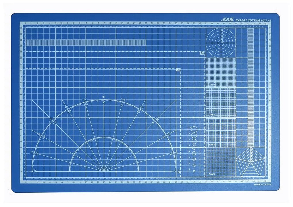 JAS Коврик для резки, самовосстанавливающийся 5ти-слойный, А3, 300 Х 450мм