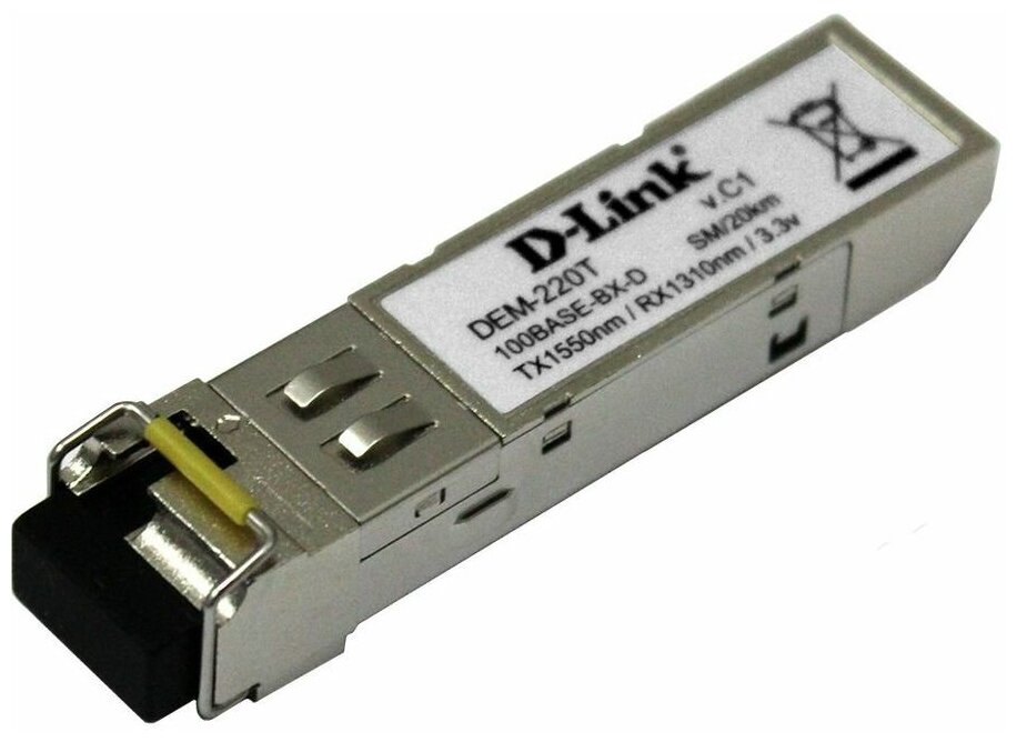 Трансивер D-Link 220T/20KM/A1A WDM SFP 100Base-BX-D Tx:1550nm Rx:1310nm singlemode 20km