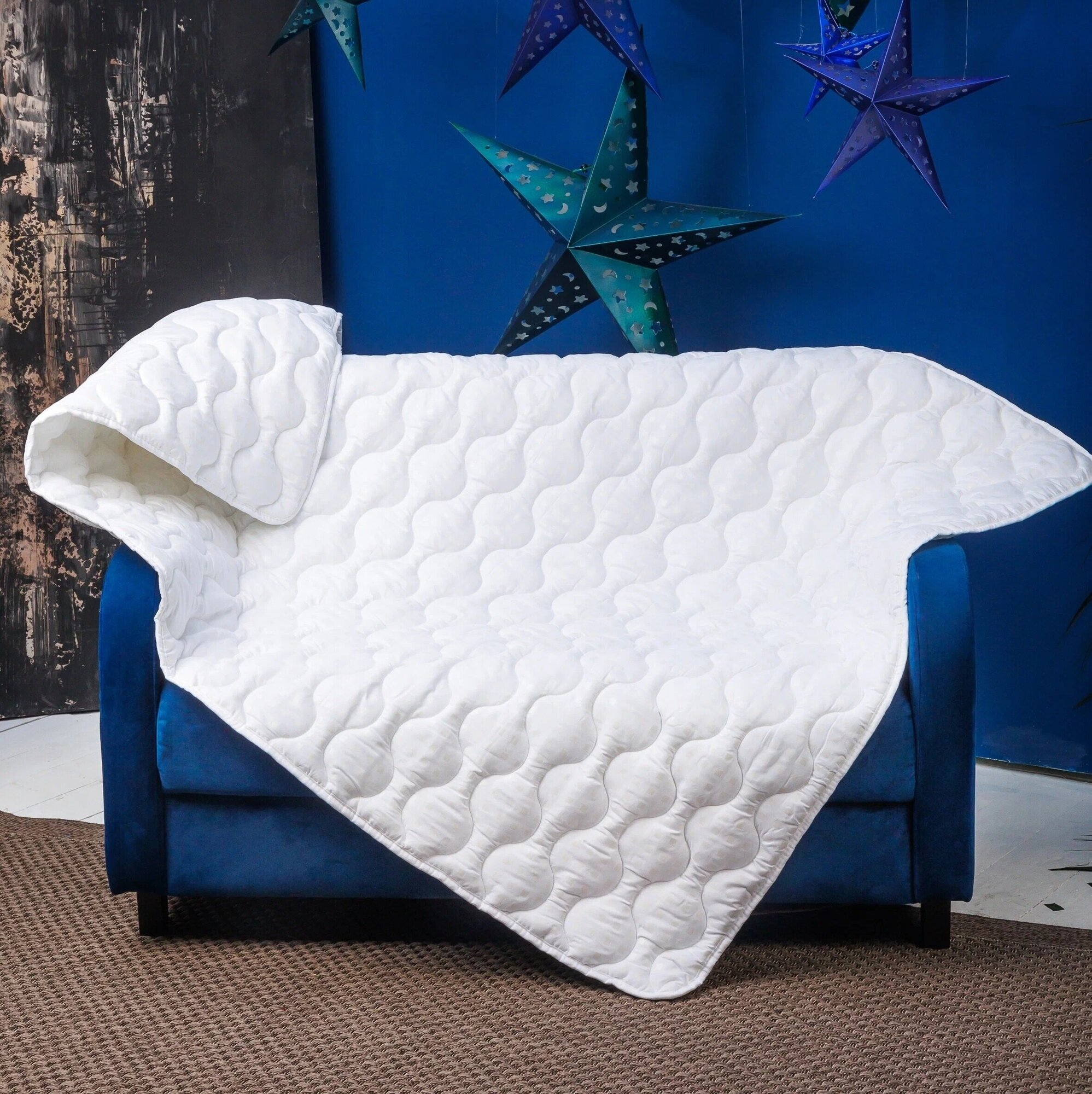 Одеяло Соня Текстильная Фабрика Эвкалипт комфорт + всесезонное, 140 х 205 см, белый