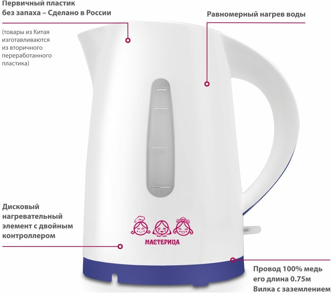 Электрический чайник Мастерица - фото №13