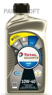 TOTALENERGIES 11030301 Масло моторное 10W40 TOTAL 1л полусинтетика QUARTZ 7000 для диз. двигателей