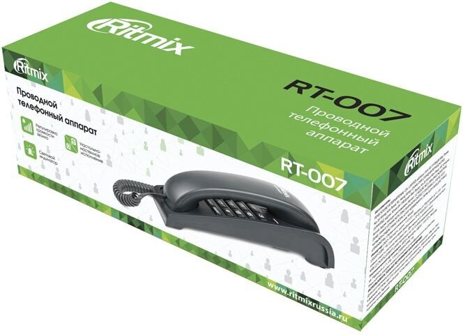 Телефон Ritmix RT-007 Black