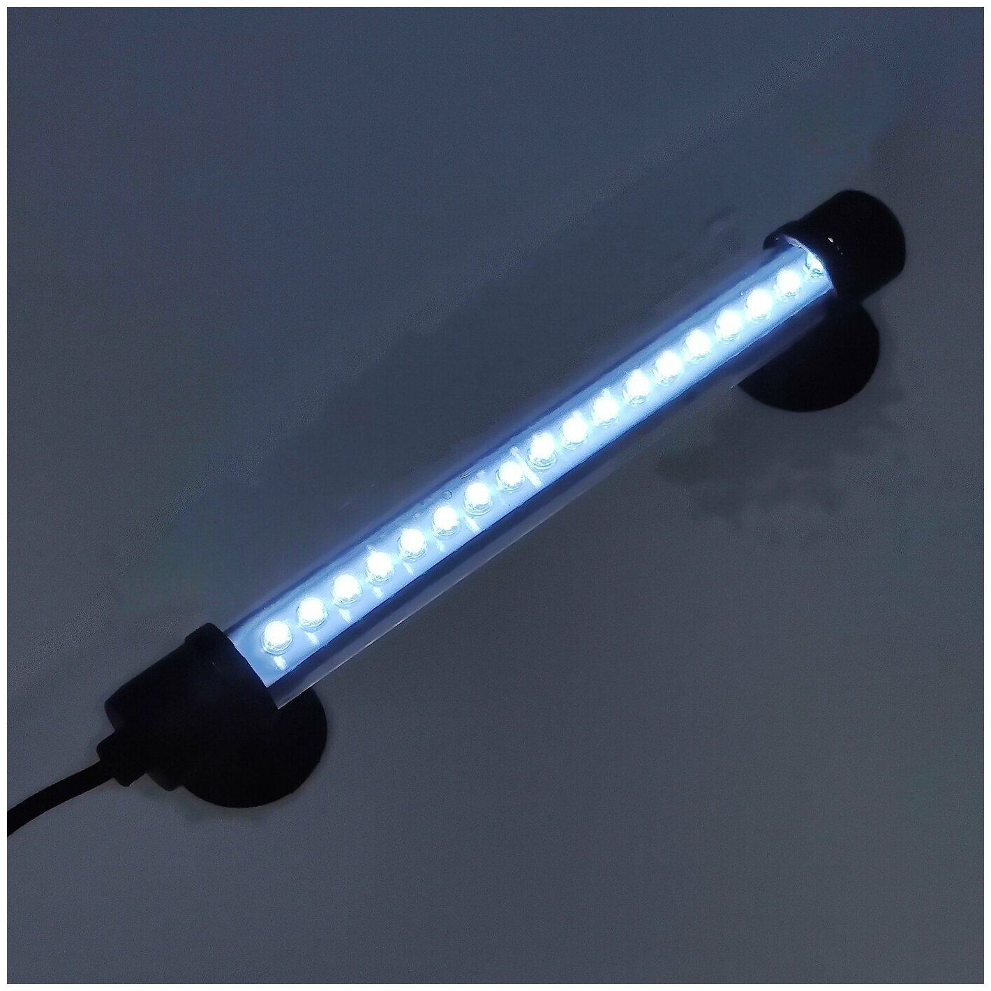 Лампа аквариумная, светодиодная, Белый холодный свет, водонепроницаемая (6000К, 180 мм) - фотография № 2