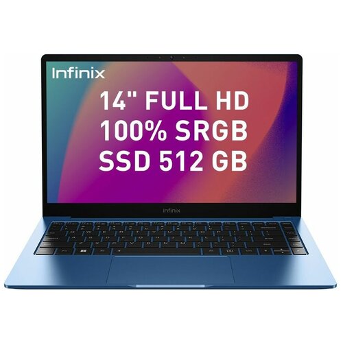 Ноутбук Infinix Inbook XL23 i5 1135G78GbSSD512Gb14IPSFHDWin11HomeBlue 4599000₽