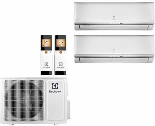 Мульти сплит система на 2 комнаты Electrolux EACS/I-07HM FMIх2/ EACO/I-14 FMI-2/N8