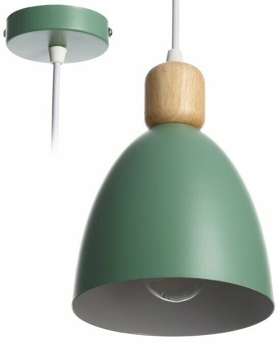 Светильник 'Колпак' 1х40Вт E27 зеленый 14х14х100 см.