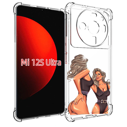 Чехол MyPads девушка-в-купальнике-черном женский для Xiaomi 12S Ultra задняя-панель-накладка-бампер