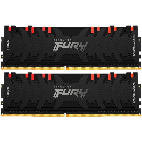Kingston Память оперативная Kingston 64GB 3600MHz DDR4 CL18 DIMM Kit of 2 FURY Renegade RGB 2133000₽