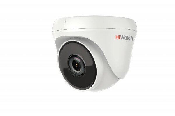 HiWatch DS-T233 (2.8 mm) 2Мп купольная HD-TVI видеокамера с EXIR-подсветкой до 40м