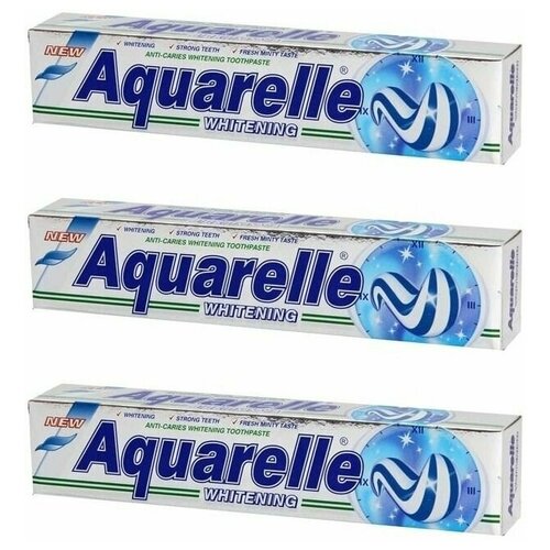 Зубная паста Aquarelle Whitening - 75 мл, 3 шт