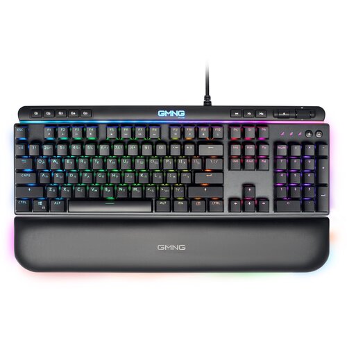 Клавиатура GMNG 999GK USB c подставкой для запястий черный серебристый 1091218 464900₽