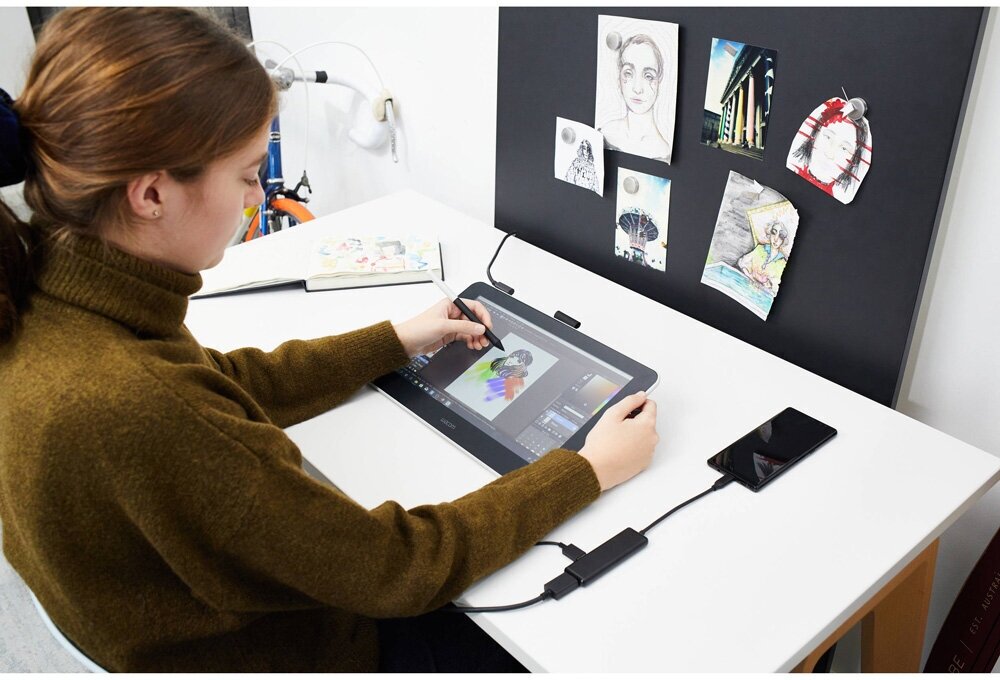 Интерактивный дисплей WACOM One DTC133