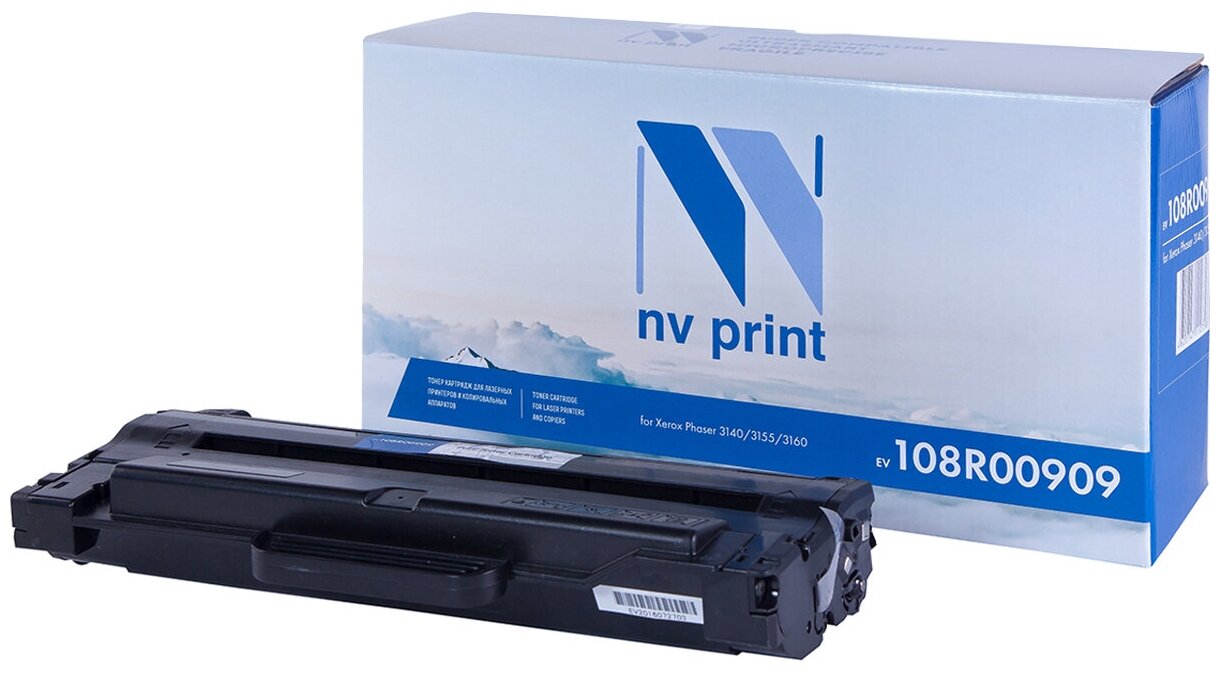 Лазерный картридж NV Print NV-108R00909 для Xerox 3140, 3155, 3160 (совместимый, чёрный, 2500 стр.)