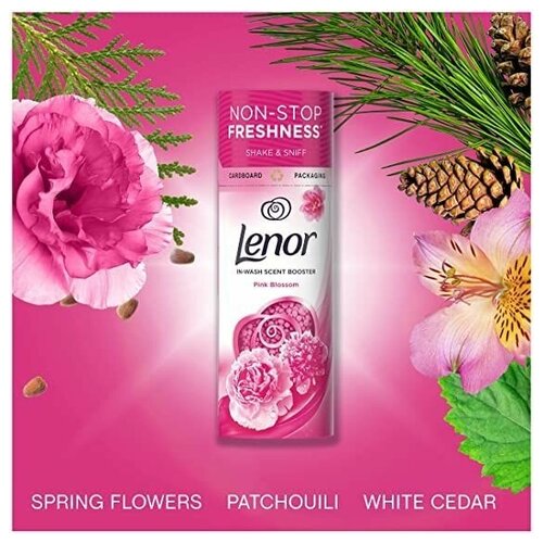 Lenor Pink Blossom IN-WASH SCENT BOOSTER ink Blossom Ленор Парфюм для стирки в гранулах, 245 г