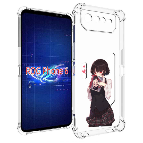 Чехол MyPads Persona 5 - Makoto Niijima для Asus ROG Phone 6 задняя-панель-накладка-бампер чехол задняя панель накладка бампер mypads persona 5 makoto niijima для realme x7