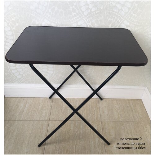 фото Стол складной туристический, темный орех lesnikovo