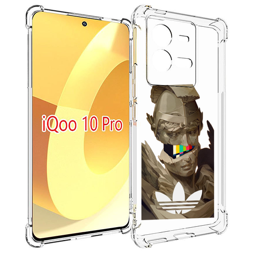 Чехол MyPads статуя-адидас для Vivo iQOO 10 Pro задняя-панель-накладка-бампер