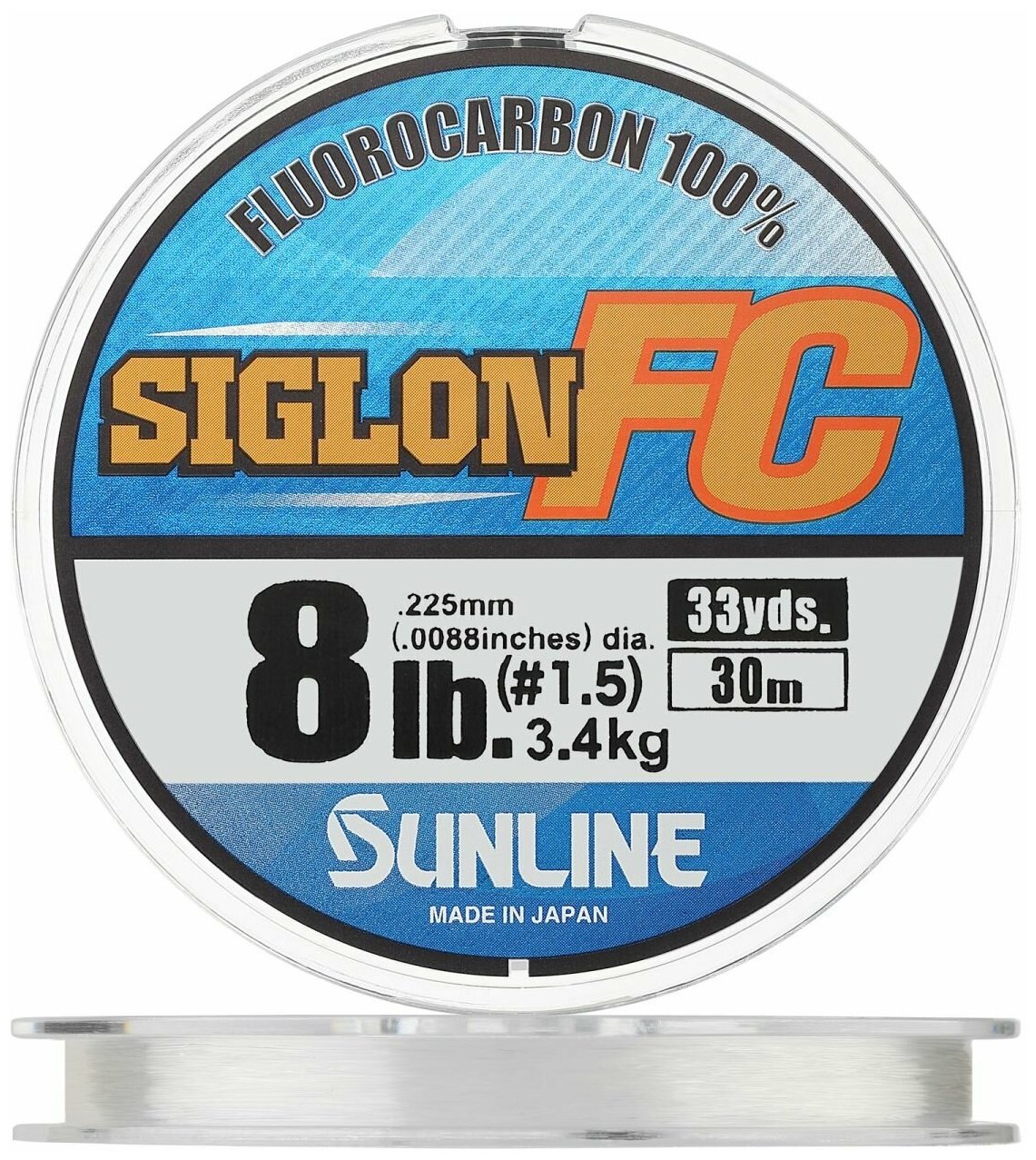 Леска флюорокарбон для рыбалки Sunline Siglon FC 2020 0,225мм 30м (clear)