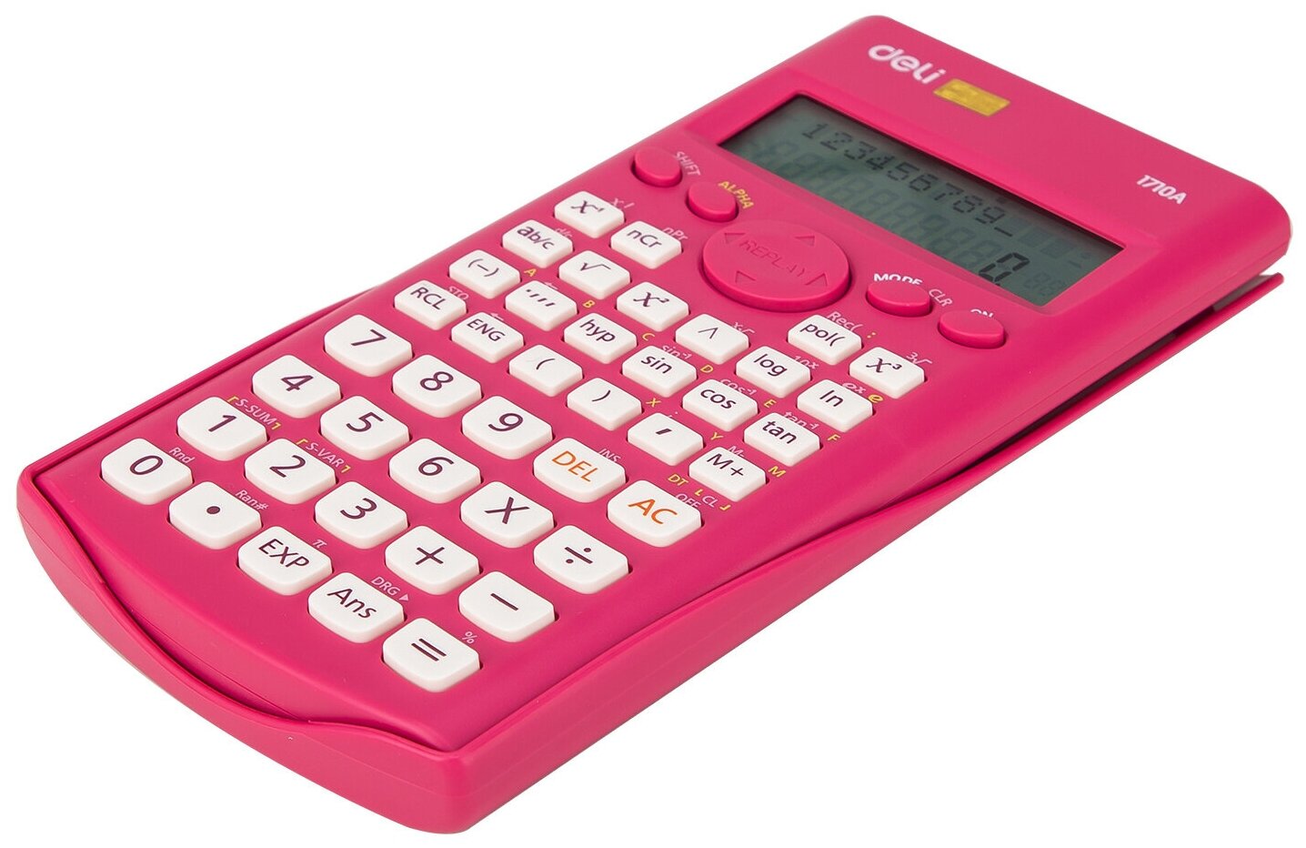 Калькулятор DELI , 10+2-разрядный, красный - фото №3
