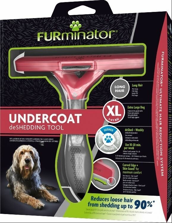 FURminator Long Hair Giant Dog для длинношерстных собак гигантских пород 13 см