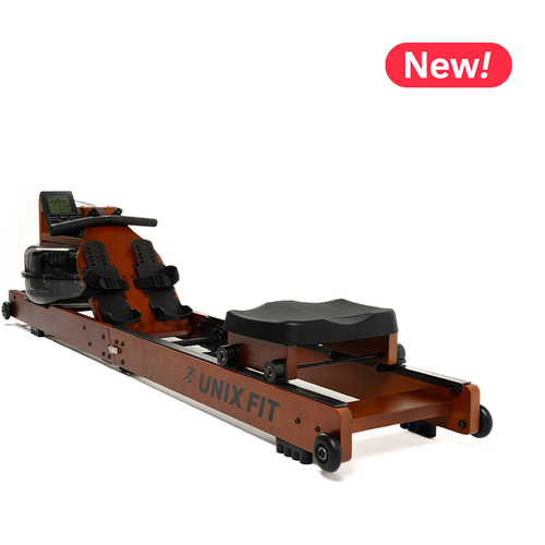 Гребной тренажер UNIXFIT Wood Rower Dark