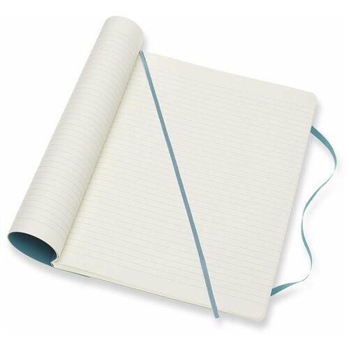 Блокнот Moleskine Classic Soft, 192стр, в линейку, мягкая обложка, голубой [qp621b35]