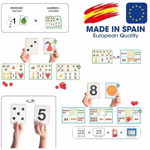 Обучающие карточки Учимся считать от 1 до 10